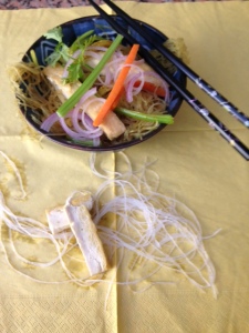 Rice noodles with Tofu