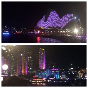 Brilliant lighting showcasing Sydney harbour